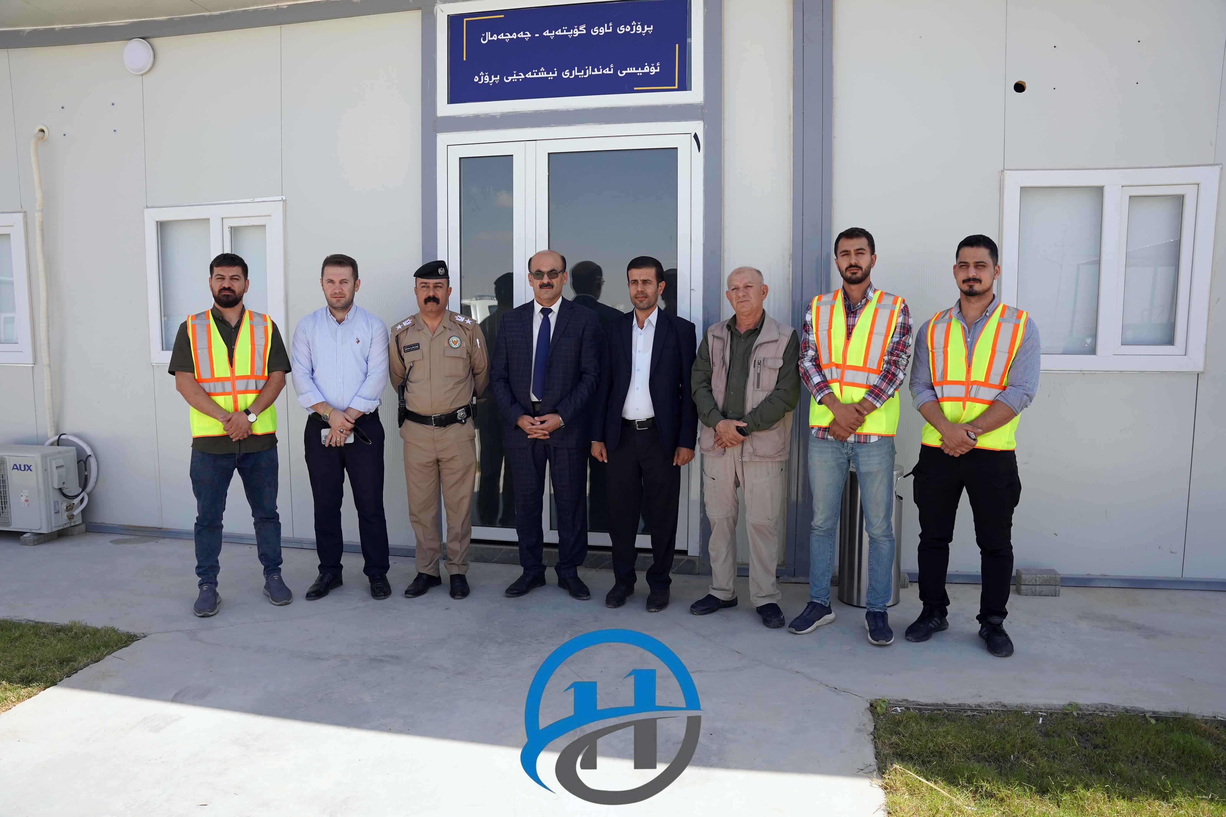 سەردانی کردنی بەڕێز قائیمقامی قەزای چەمچەماڵ و شاندی یاوەری