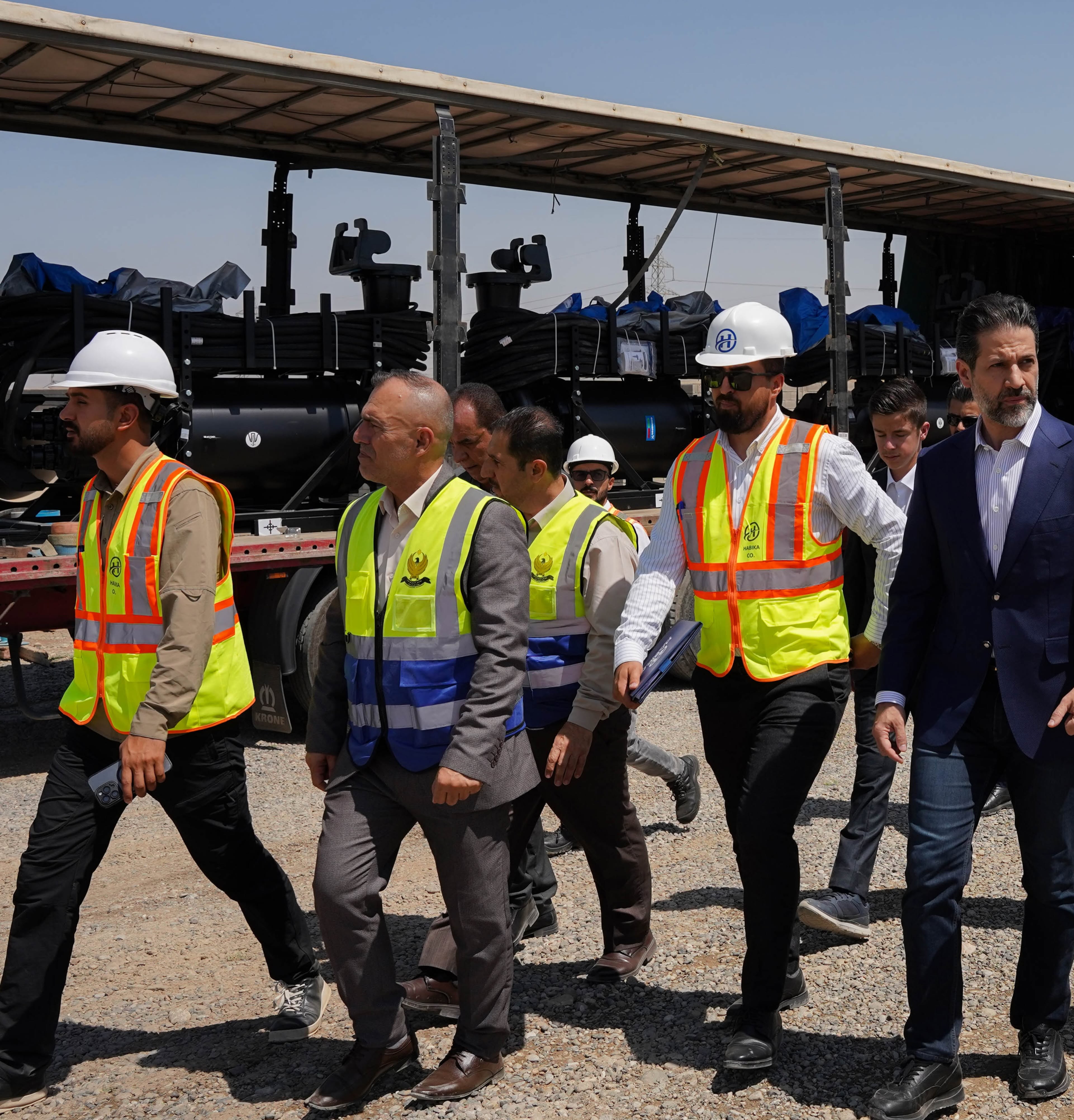 بەڕێز جێگری سەرۆکی ئەنجوومەنی وەزیران سەردانی پێگەی پڕۆژەی ئاوی (گۆپتەپە - چەمچەماڵ)یان کرد